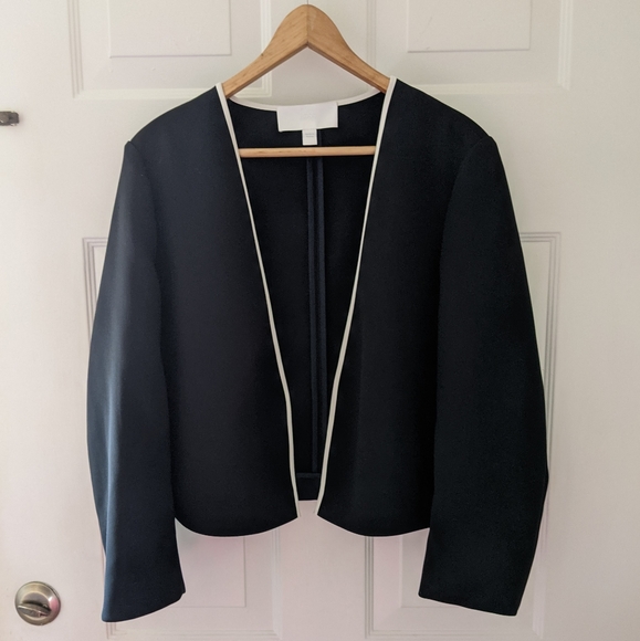 Hugo Boss Jivanna Open- Front Cropped Jacket - Picture 3 of 12